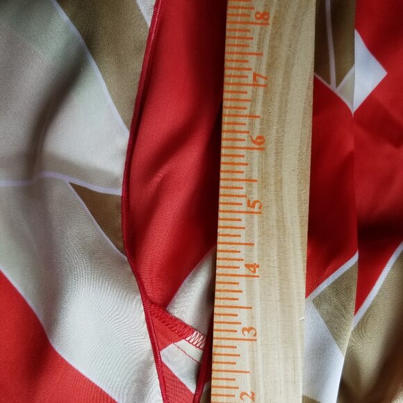 Chico’s Black Label Sequin Embellished V Neck Split Sleeve Multicolor Tunic Sz 0 - Picture 10 of 12